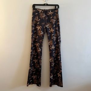Vintage flare printed pants
